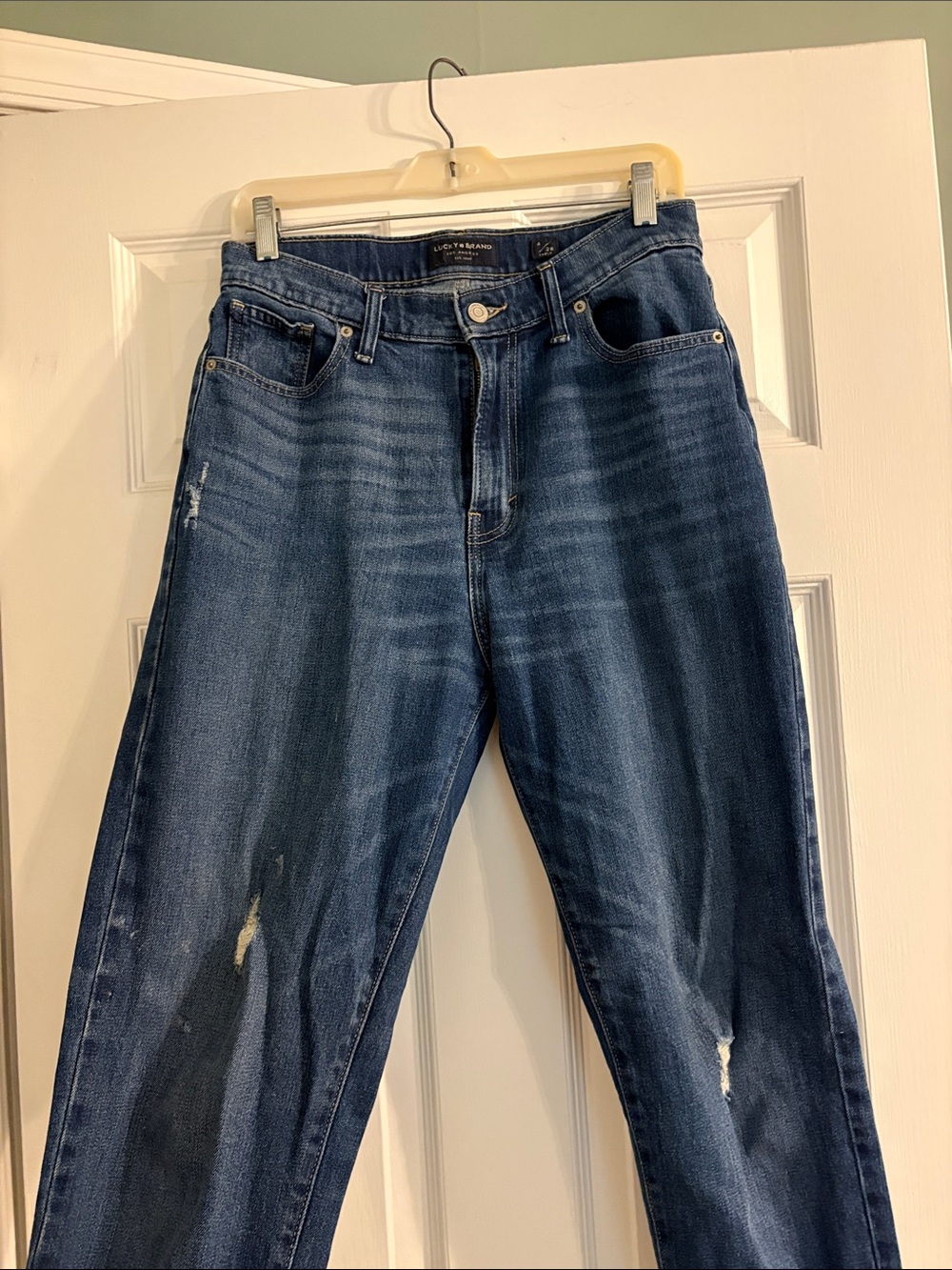 Lucky Brand Woman’s Indigo Relaxed Ankle Straight Jeans